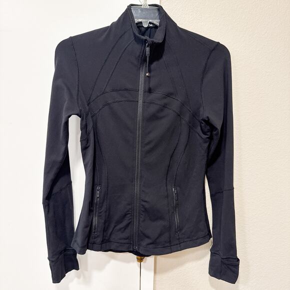 Lululemon Define Jacket Black Size 10 Full Zip Thumbholes Second Release - Picture 1 of 10